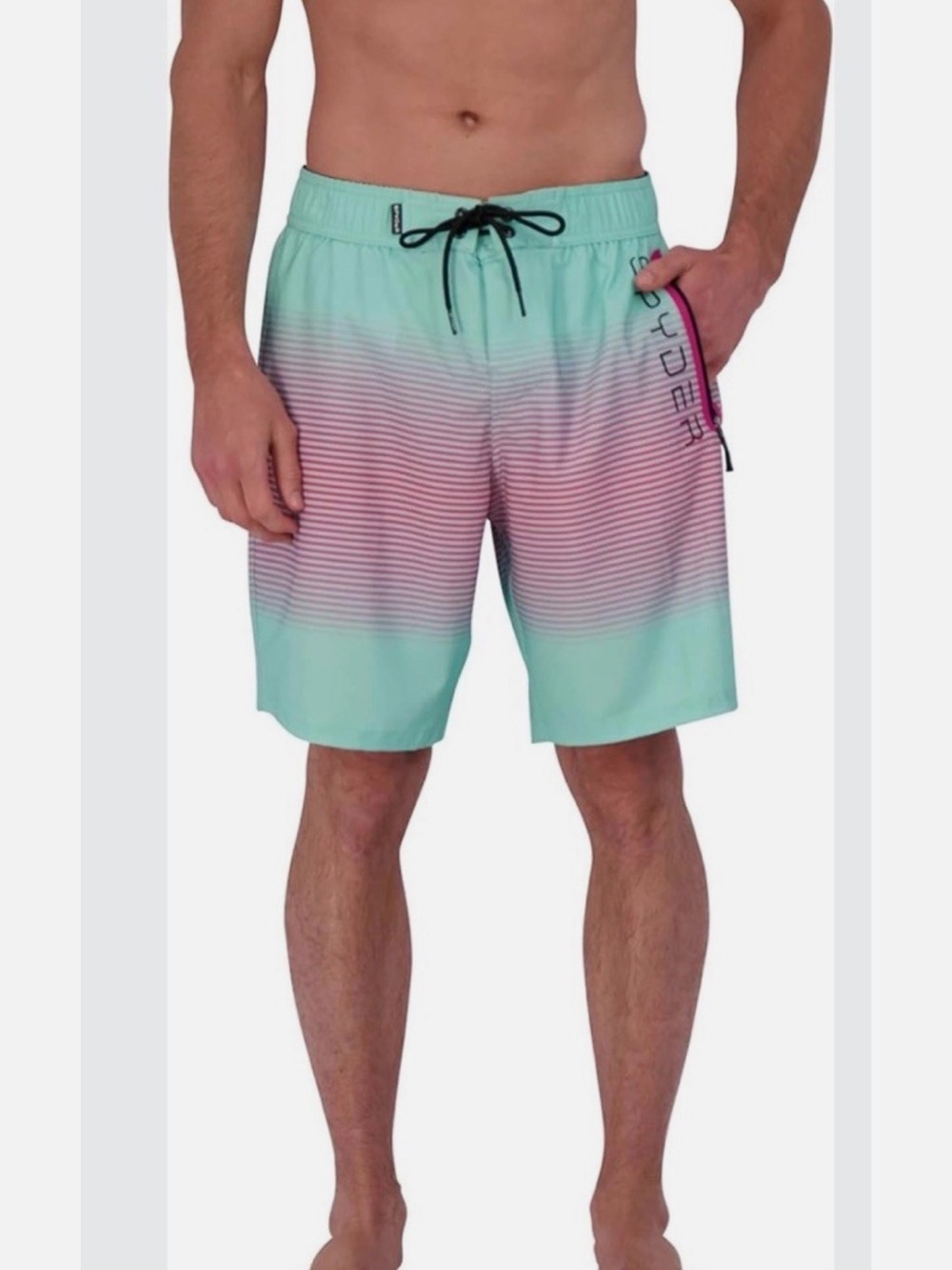 Spyder Men’s Mint & Pink Gradient Board Shorts